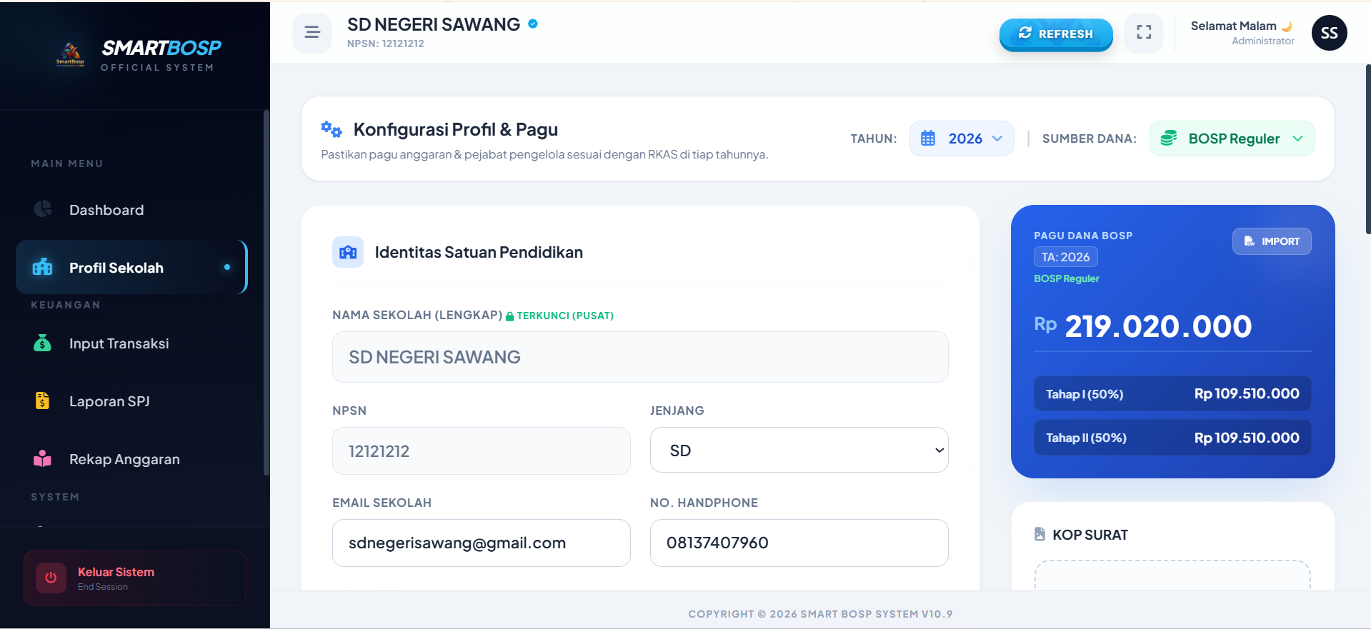 Profil Identitas